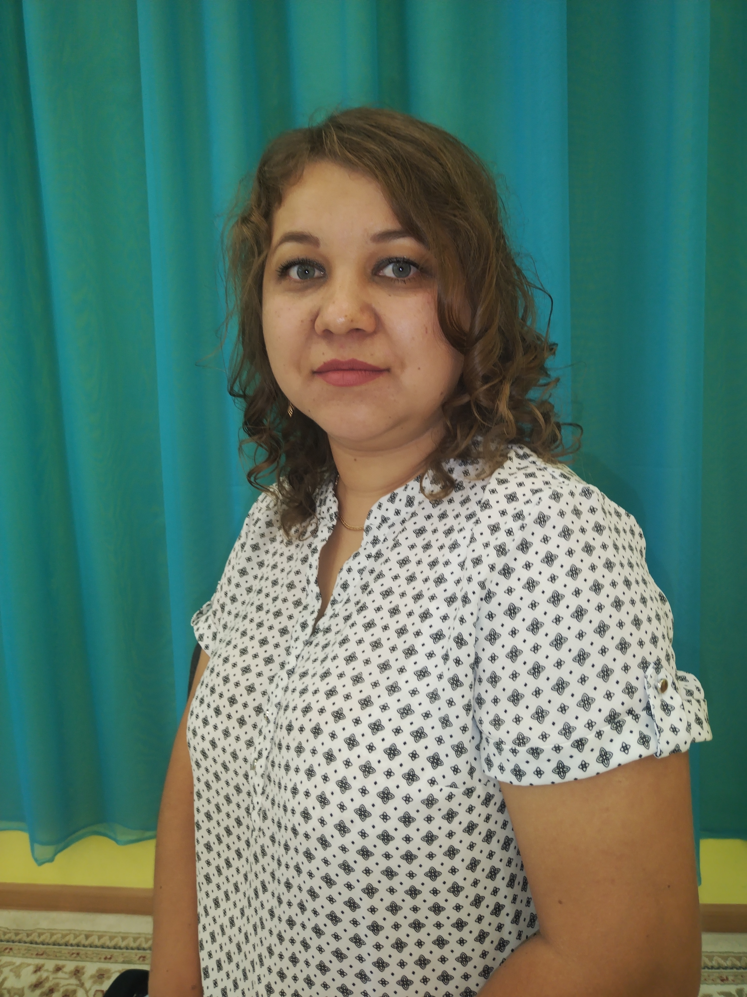 Педагогический работник Лейсан Халитовна Байганова.